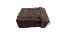 For Royal Enfield Classic 650 Military Pannier Bags Coffee Brown With Mounting - SPAREZO